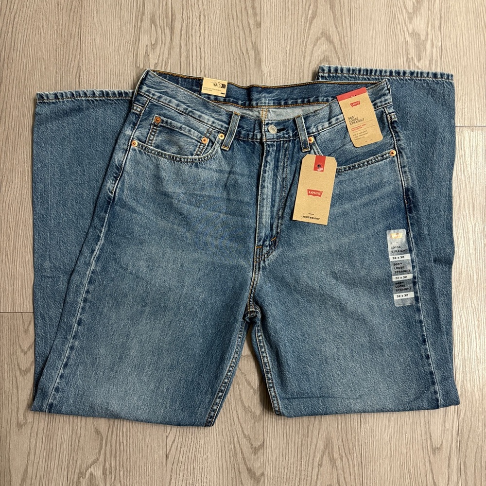 Levi's Men's Blue Jeans 565 Loose Straight